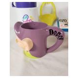 New Kids on the Block Thermos, Disney Dopey Mug, EZO Denture Cushions, Timex Container, and Other Items