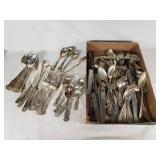 Vintage Silverware Lot including Fairfield Silver Plate, W Rogers & Son, and Rogers Nickel Silver