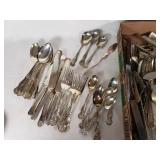 Vintage Silverware Lot including Fairfield Silver Plate, W Rogers & Son, and Rogers Nickel Silver