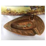 Collection of Vintage Decorative Trays and Platters