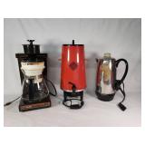 Norelco Dial-a-Brew Coffee Maker, West Bend Coffee Urn, and Farberware Superfast Percolator