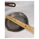 Superflame Cast Iron Skillet Set including Sizes 6 and 8 with Additional Small Ladle