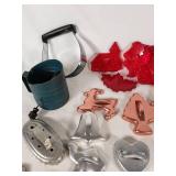 Lot of Vintage Kitchen Utensils and Cookie Cutters