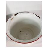 Enamelware Pot and Tray