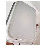 Enamelware Pot and Tray