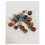 Vintage Marbles Including Swirls and Aggies