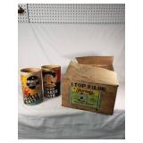 Fairway Quick Cooking Rolled Oats Container and Quaker Oats Container with Fairway Golden Syrup Box