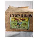 Fairway Quick Cooking Rolled Oats Container and Quaker Oats Container with Fairway Golden Syrup Box