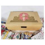Vintage Handkerchief Lot with Decorative Box