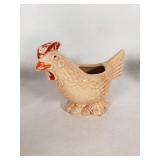 Vintage SMall Ceramic Animal Planters and FIgurine - Pink Rabbit, Peacock & Chicken