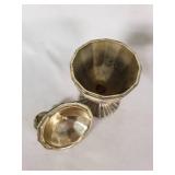 Vintage Richards Giftware Lidded Candy Dish & Miniature Lamp Perfume Bottle