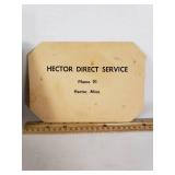 Flor de Melba Cigar Box with Hector Direct Service Cards and Illustrations