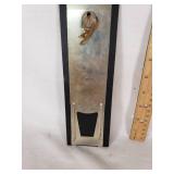 Lake Lillian Farmers Elevator Co. Vintage Metal Thermometer featuring a scenic design with an eagle and trees