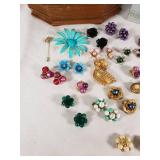 Vintage Jewelry Collection including Brooches, Earrings, and Rings