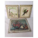 Lot of Vintage Wall Art Prints with Frames