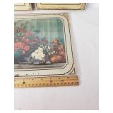 Lot of Vintage Wall Art Prints with Frames