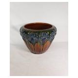 Vintage Ceramic Planter with Floral Design