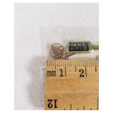 14KT Gold Plated Tie Tack with Attached Charm