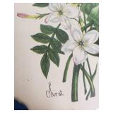 Vintage Floral and Landscape Artwork Collection including Chirat Signed Print and Framed Scenic Painting