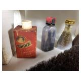 Shoe Shine Box with Brushes and Polishes