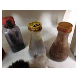 Shoe Shine Box with Brushes and Polishes