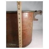 Antique Copper Boiler with Wooden Handles about 24x12