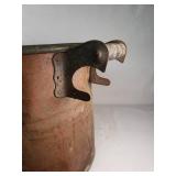 Antique Copper Boiler with Wooden Handles about 24x12
