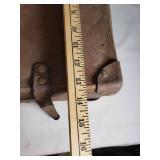 Vintage Leather Suitcase with Key