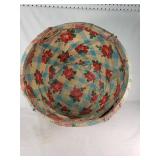 Walter Hill Basket Co. 1 Bushel Basket with Floral Liner