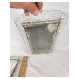 Vintage Decorative Glass Mirrors with Ornate Edging