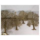Brass Forest Wall Art with Deer Approx 37"