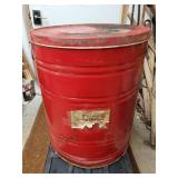 Prido 110 Pound Shortening Drum 20ish Inches tall