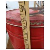 Prido 110 Pound Shortening Drum 20ish Inches tall