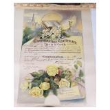 Confirmation Certificate Published by Jennings & Graham, Cincinnati, Ohio 1912