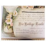 Baptism Certificate with Dove and Floral Design - 1896