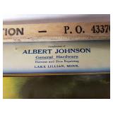 Albert Johnson General Hardware Lake Lillian Advertisement Religious Poster