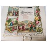 Religious Confirmation Certificate with Biblical Illustrations - 1903