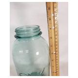 Ball Perfect Mason Jar 10.5" Tall Vintage Glass Container Mold 1