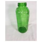 Green Glass Water Bottle 32 Oz