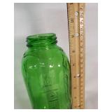 Green Glass Water Bottle 32 Oz