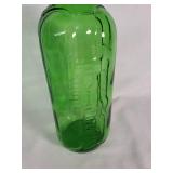 Green Glass Water Bottle 32 Oz