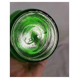 Green Glass Water Bottle 32 Oz