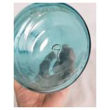 Ball Perfect Mason Jar 1 Quart Blue Glass Jar Mold 9