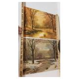 Robert Wood Landscape Prints About 12" across