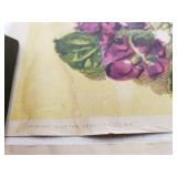 Paul de Longpre and Mary Hart Floral Yard Long Prints - items at edges not included