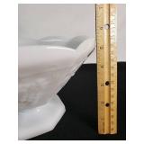 Indiana Glass White Milk Glass Pedestal Bowl
