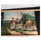 James Lee Co. Chicago "Love Making" Print with Farm Scene