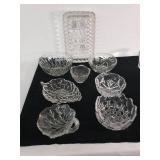 Cut Glass Bowls and Tray