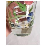 Royal Danube Hand Painted Crystal Glass Set including Tumblers and Highball Glasses