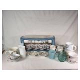 Mixed Dishware including Imperial China Seville Teacups, Syracuse China Bowls, Fire King Mug and More
